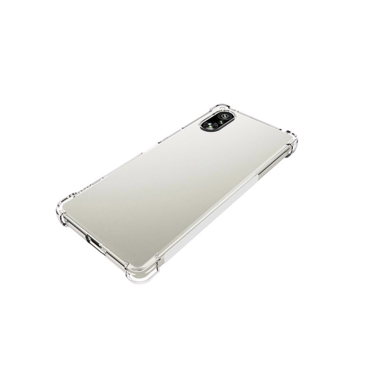 For Sony Xperia 5 V Shockproof Non-slip Thickening TPU Phone Case(Transparent)