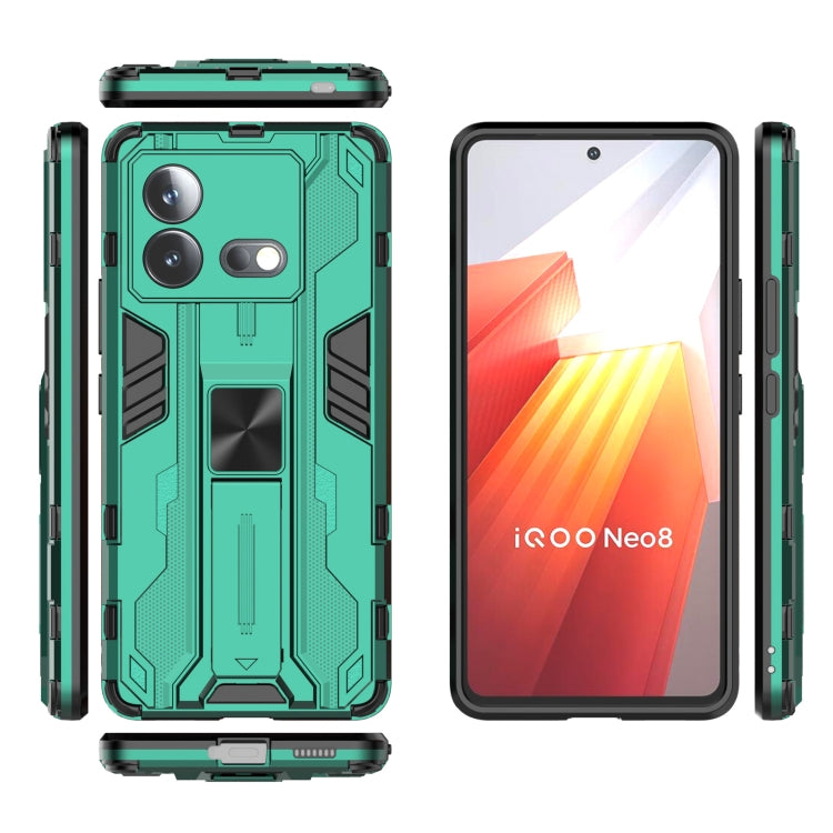 For vivo iQOO Neo8 5G Supersonic PC + TPU Shock-proof Phone Case with Holder