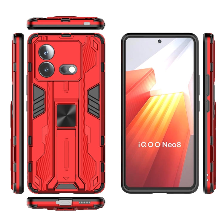 For vivo iQOO Neo8 5G Supersonic PC + TPU Shock-proof Phone Case with Holder