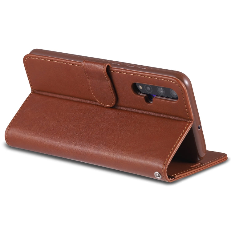 For Huawei Nova 5 / 5 Pro AZNS Sheepskin Texture Horizontal Flip Leather Case with Holder & Card Slots & Wallet