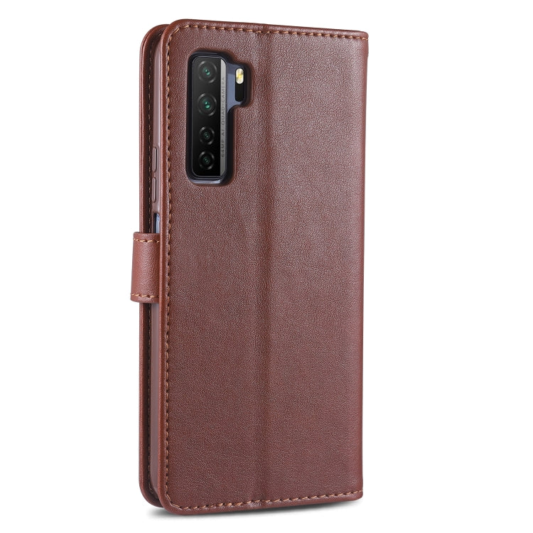 For Huawei Nova 7 SE AZNS Sheepskin Texture Horizontal Flip Leather Case with Holder & Card Slots & Wallet