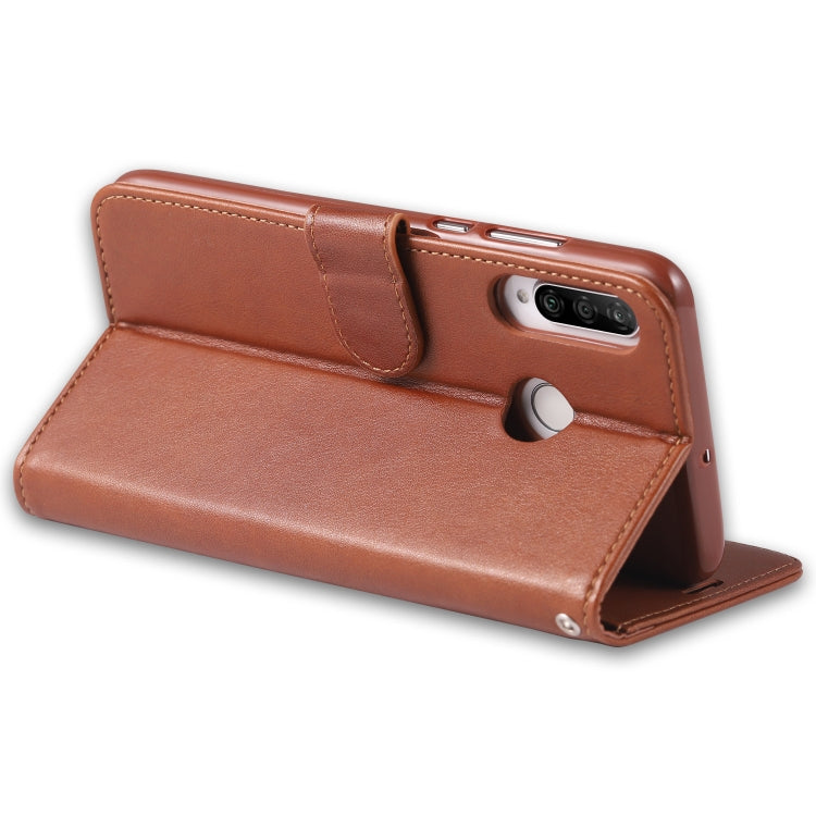 For Huawei P30 Lite / Nova 4E AZNS Sheepskin Texture Horizontal Flip Leather Case with Holder & Card Slots & Wallet