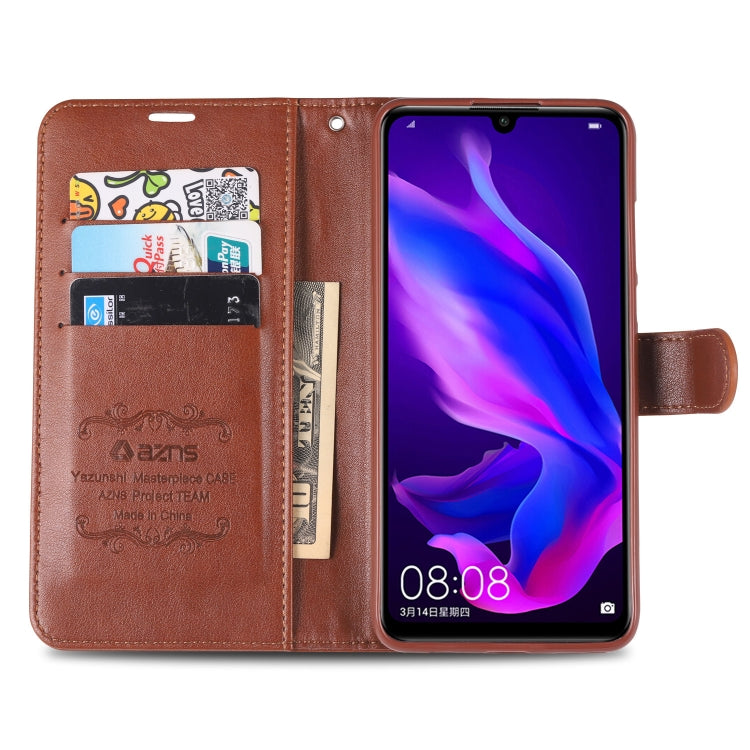 For Huawei P30 Lite / Nova 4E AZNS Sheepskin Texture Horizontal Flip Leather Case with Holder & Card Slots & Wallet
