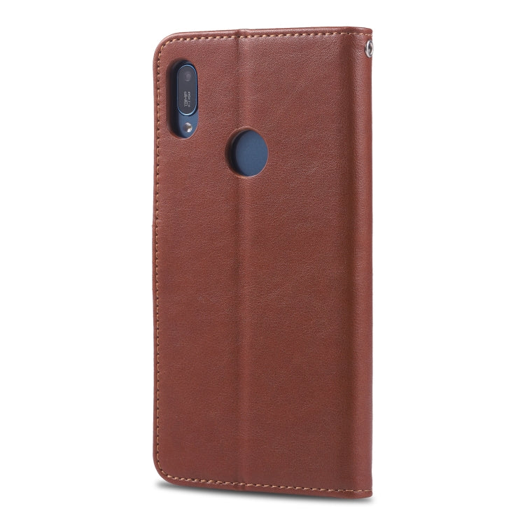 For Huawei Y6(2019) / Enjoy 9E AZNS Sheepskin Texture Horizontal Flip Leather Case with Holder & Card Slots & Wallet