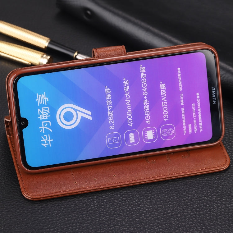 For Huawei Enjoy 9 AZNS Sheepskin Texture Horizontal Flip Leather Case with Holder & Card Slots & Wallet