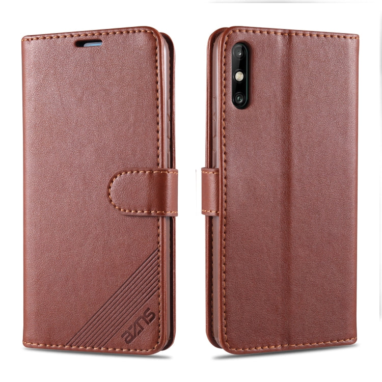 For Huawei Enjoy 10e AZNS Sheepskin Texture Horizontal Flip Leather Case with Holder & Card Slots & Wallet
