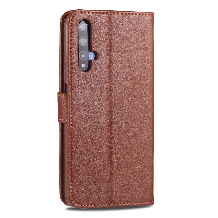 For Huawei Honor 20 AZNS Sheepskin Texture Horizontal Flip Leather Case with Holder & Card Slots & Wallet
