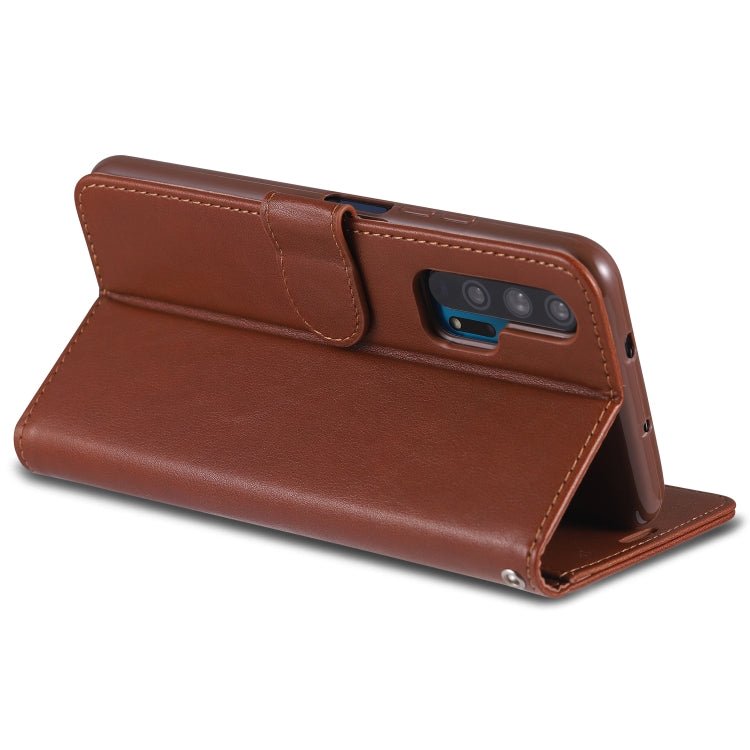 For Huawei Honor 20 Pro AZNS Sheepskin Texture Horizontal Flip Leather Case with Holder & Card Slots & Wallet