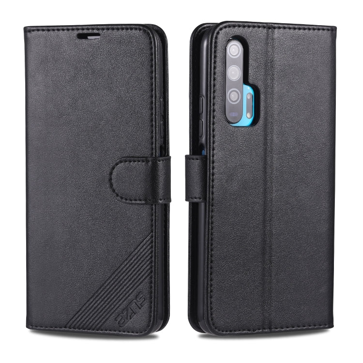 For Huawei Honor 20 Pro AZNS Sheepskin Texture Horizontal Flip Leather Case with Holder & Card Slots & Wallet