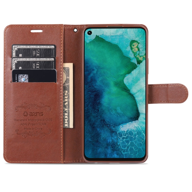 For Huawei Honor 30S AZNS Sheepskin Texture Horizontal Flip Leather Case with Holder & Card Slots & Wallet