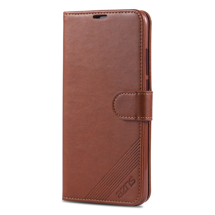 For Huawei Honor V20 AZNS Sheepskin Texture Horizontal Flip Leather Case with Holder & Card Slots & Wallet