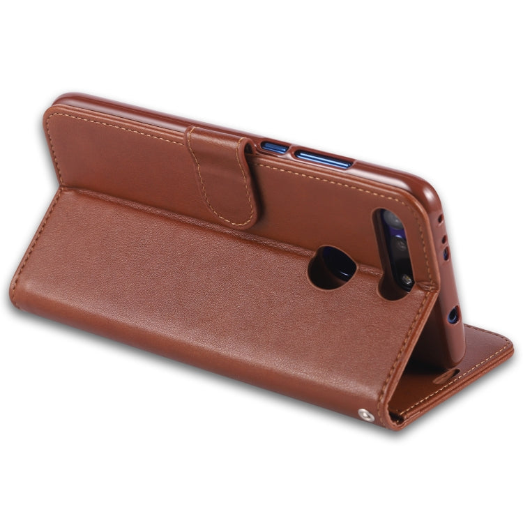 For Huawei Honor V20 AZNS Sheepskin Texture Horizontal Flip Leather Case with Holder & Card Slots & Wallet