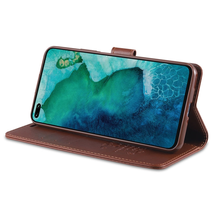 For Huawei Honor V30 AZNS Sheepskin Texture Horizontal Flip Leather Case with Holder & Card Slots & Wallet