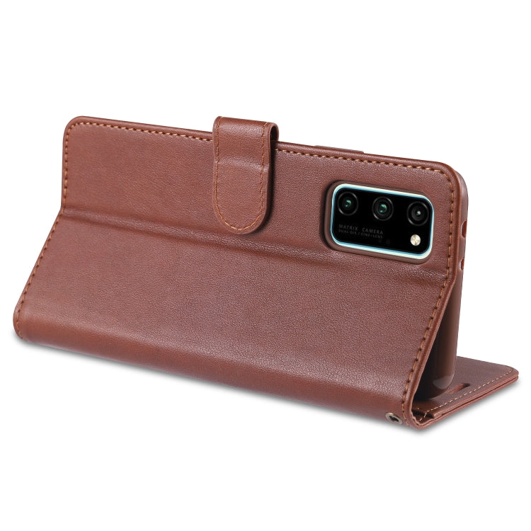 For Huawei Honor V30 AZNS Sheepskin Texture Horizontal Flip Leather Case with Holder & Card Slots & Wallet