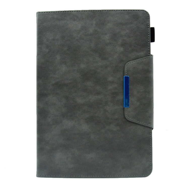 For Amazon Fire Max 11 2023 Suede Cross Texture Magnetic Clasp Leather Tablet Case