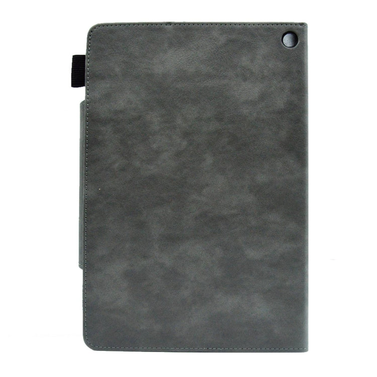 For Amazon Fire Max 11 2023 Suede Cross Texture Magnetic Clasp Leather Tablet Case