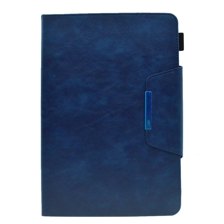 For Amazon Fire Max 11 2023 Suede Cross Texture Magnetic Clasp Leather Tablet Case