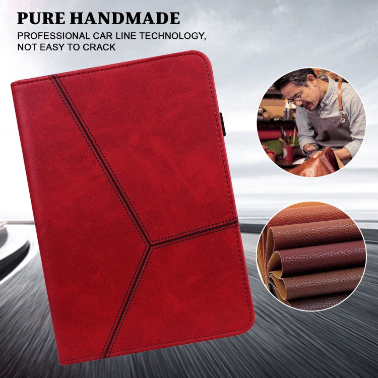 For Amazon Fire Max 11 Embossed Striped Leather Tablet Case