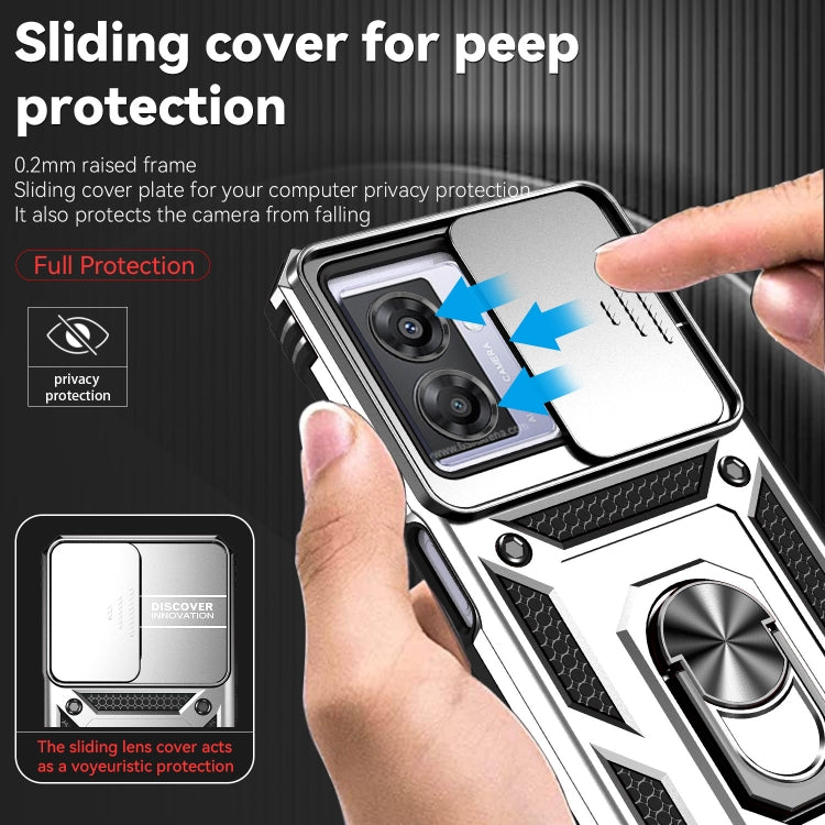 For OPPO A57 Sliding Camshield Holder Phone Case