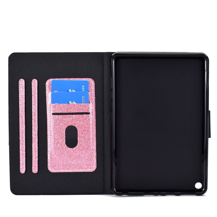 For Amazon Fire Max 11 2023 Glitter Powder Smart Leather Tablet Case