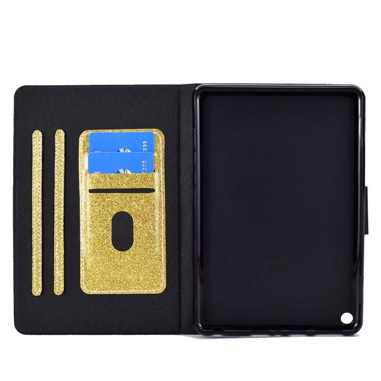For Amazon Fire Max 11 2023 Glitter Powder Smart Leather Tablet Case