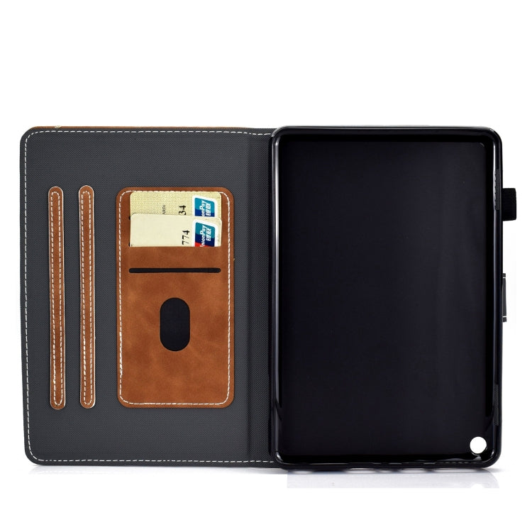 For Amazon Fire Max 11 2023 Cowhide Texture Smart Leather Tablet Case