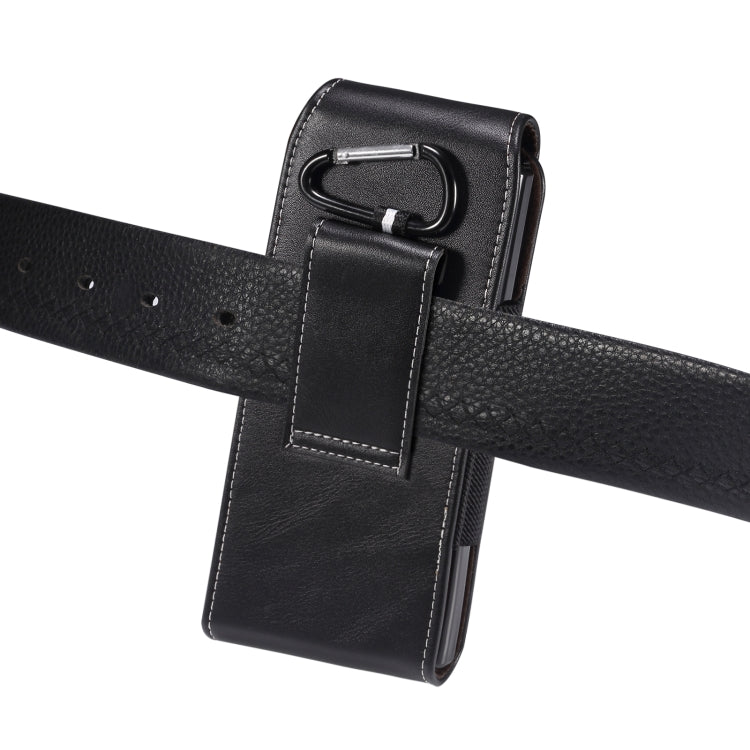 7.8 x 17 x 2.5cm Fold Phone Waist Pack Leather Case