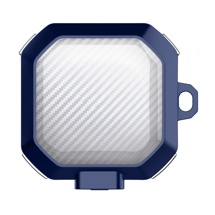 For Samsung Buds Live / Buds2 / Pro / 2Pro TPU + PC Transparent Carbon Fiber Wireless Earphones Protective Case With Switch