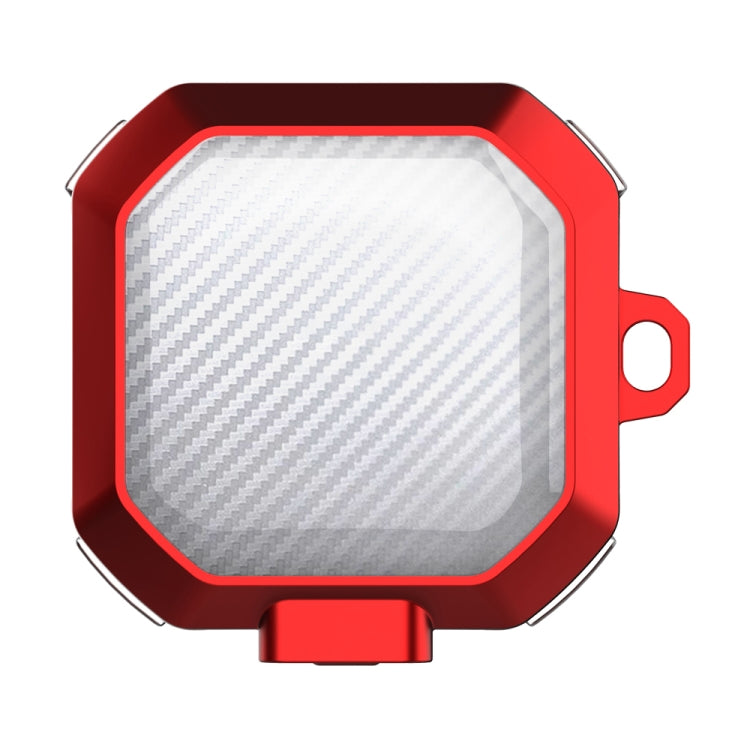 For Samsung Buds Live / Buds2 / Pro / 2Pro TPU + PC Transparent Carbon Fiber Wireless Earphones Protective Case With Switch