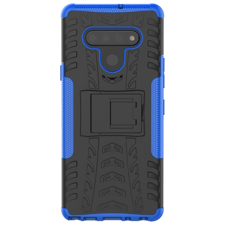 For LG Stylo 6 Tire Texture Shockproof TPU+PC Protective Case with Holder