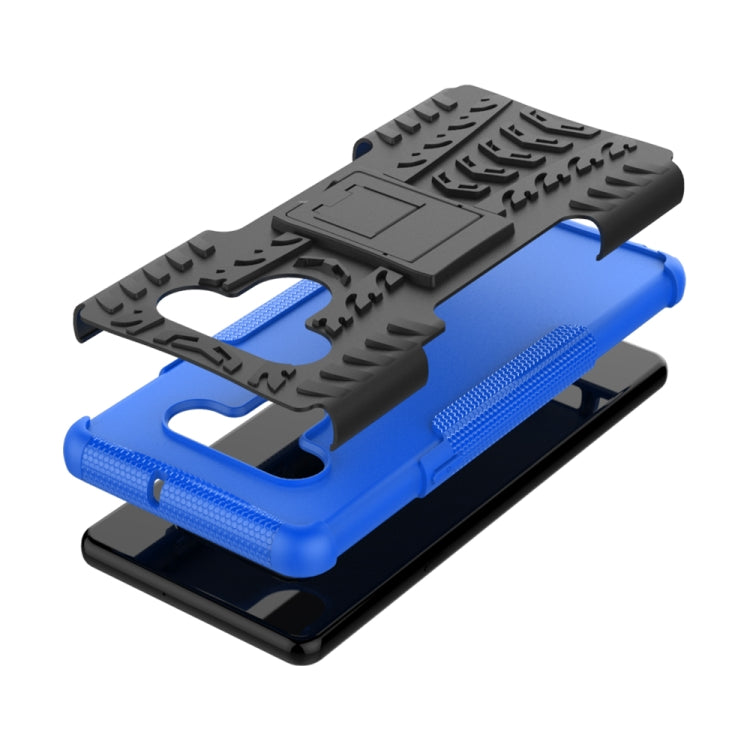 For LG Stylo 6 Tire Texture Shockproof TPU+PC Protective Case with Holder