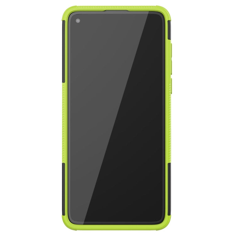 For Motorola Moto G8 Tire Texture Shockproof TPU+PC Protective Case with Holder