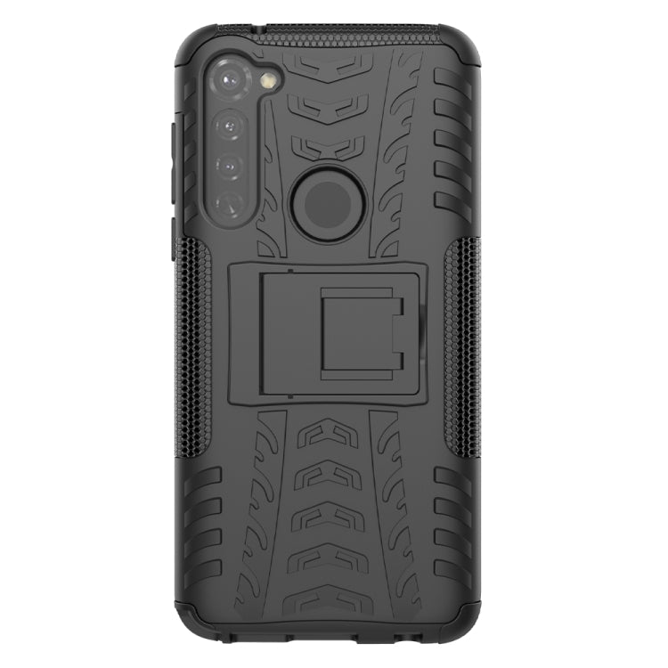 For Motorola Moto G Stylus Tire Texture Shockproof TPU+PC Protective Case with Holder