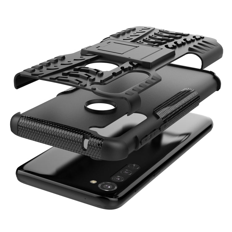 For Motorola Moto G Stylus Tire Texture Shockproof TPU+PC Protective Case with Holder