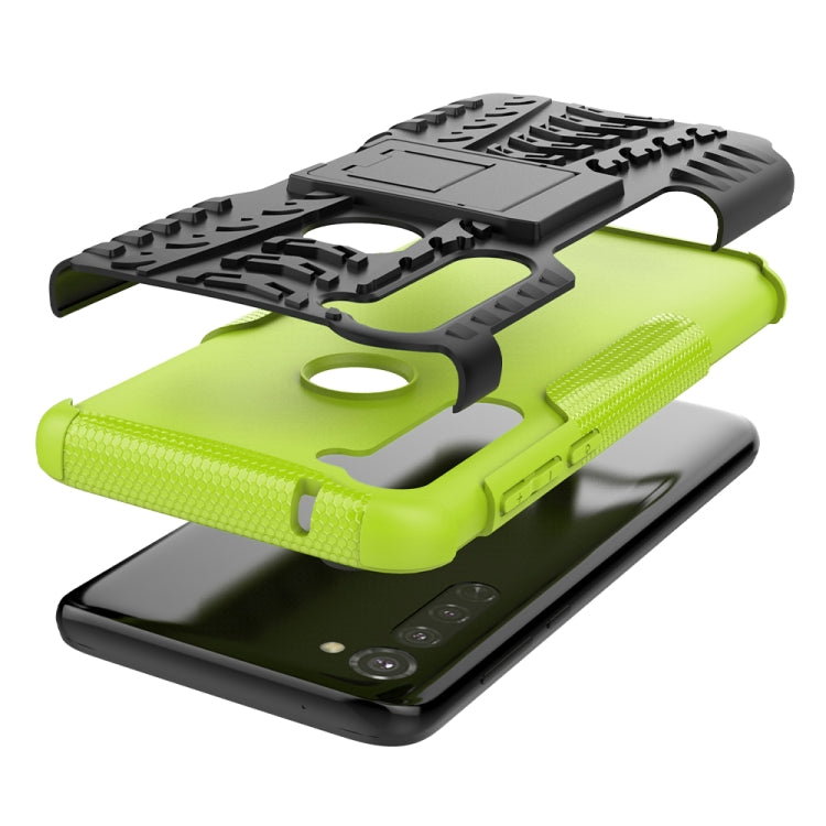 For Motorola Moto G Stylus Tire Texture Shockproof TPU+PC Protective Case with Holder