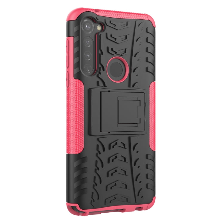 For Motorola Moto G Stylus Tire Texture Shockproof TPU+PC Protective Case with Holder