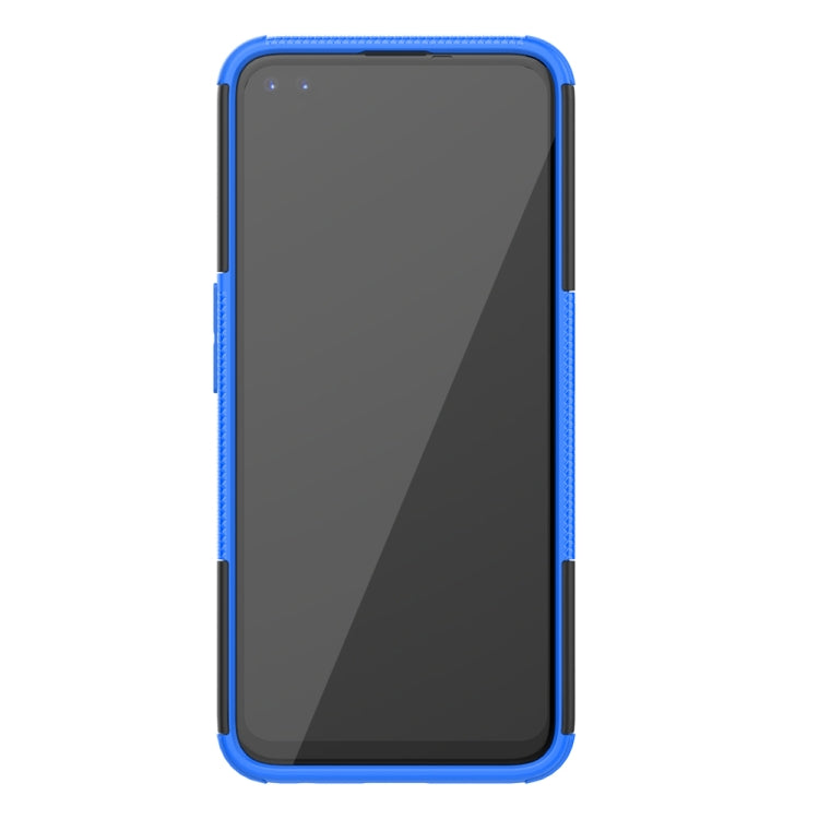 For OPPO Realme 6 Pro Tire Texture Shockproof TPU+PC Protective Case with Holder
