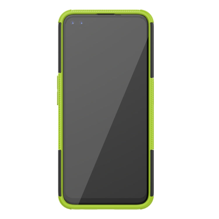 For OPPO Realme 6 Pro Tire Texture Shockproof TPU+PC Protective Case with Holder