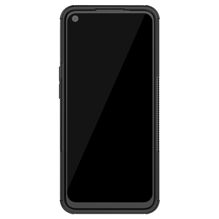 For OPPO Realme 6 Tire Texture Shockproof TPU+PC Protective Case,with Holder