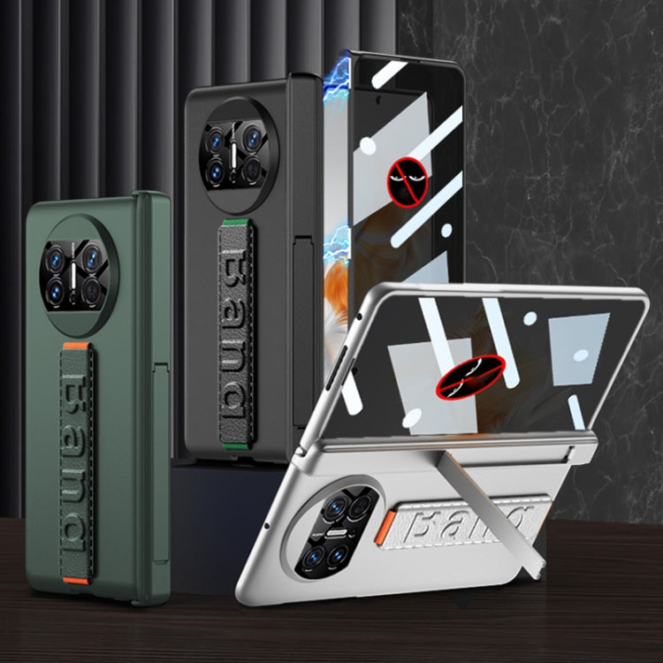 For Huawei Mate X3 Wristband Integrated Privacy Film Magnetic Hinge Phone Case