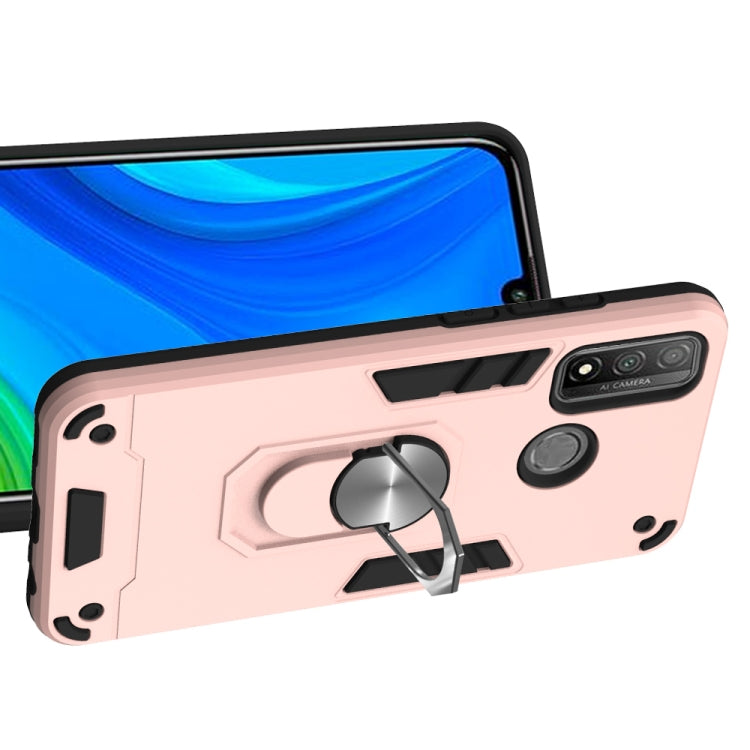 For Huawei P Smart(2020) 2 in 1 Armour Series PC + TPU Protective Case with Ring Holder