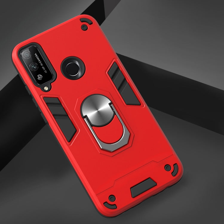 For Huawei Honor Play 4T 2 in 1 Armour Series PC + TPU Protective Case with Ring Holder