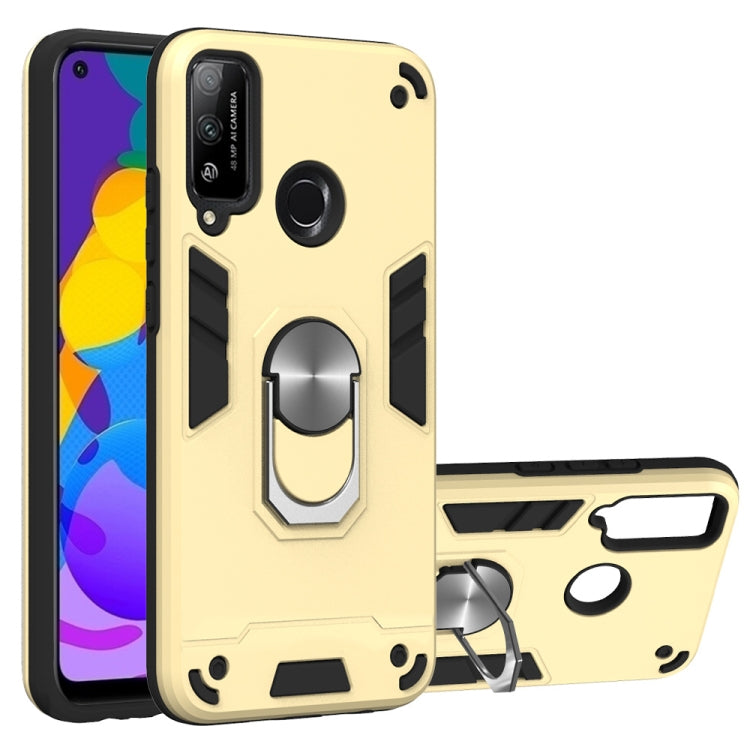 For Huawei Honor Play 4T 2 in 1 Armour Series PC + TPU Protective Case with Ring Holder