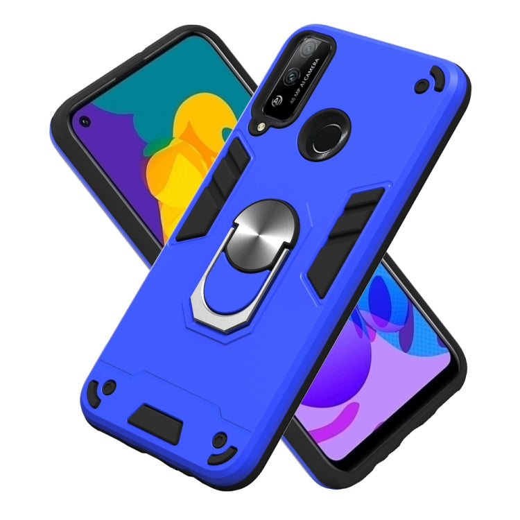 For Huawei Honor Play 4T 2 in 1 Armour Series PC + TPU Protective Case with Ring Holder