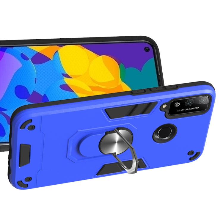 For Huawei Honor Play 4T 2 in 1 Armour Series PC + TPU Protective Case with Ring Holder