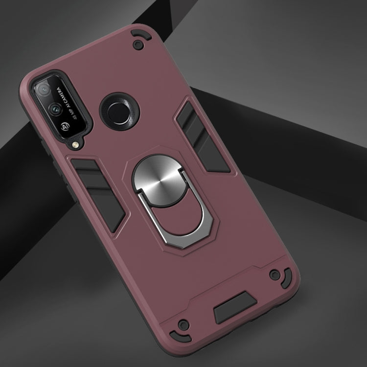 For Huawei Honor Play 4T 2 in 1 Armour Series PC + TPU Protective Case with Ring Holder