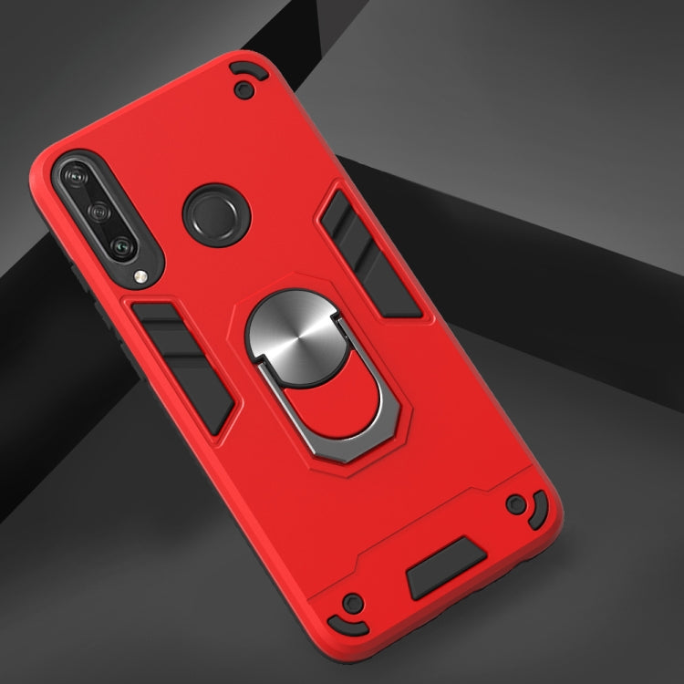 For Huawei Y6P 2 in 1 Armour Series PC + TPU Protective Case with Ring Holder