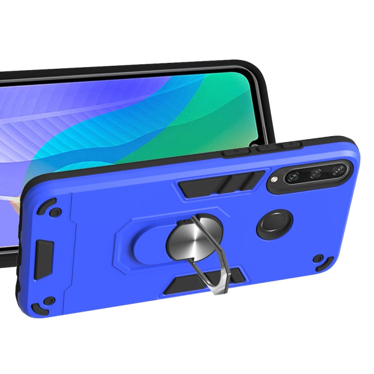 For Huawei Y6P 2 in 1 Armour Series PC + TPU Protective Case with Ring Holder