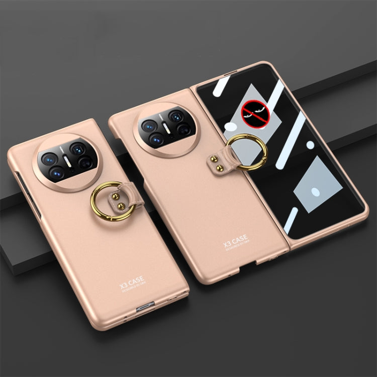 For Huawei Mate X3 GKK Privacy Ultra-thin PC Full Coverage Phone Case with Ring Holder