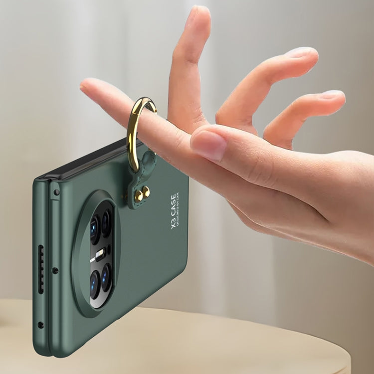 For Huawei Mate X3 GKK Privacy Ultra-thin PC Full Coverage Phone Case with Ring Holder